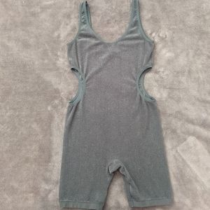Zara Gray Sleeveless Romper